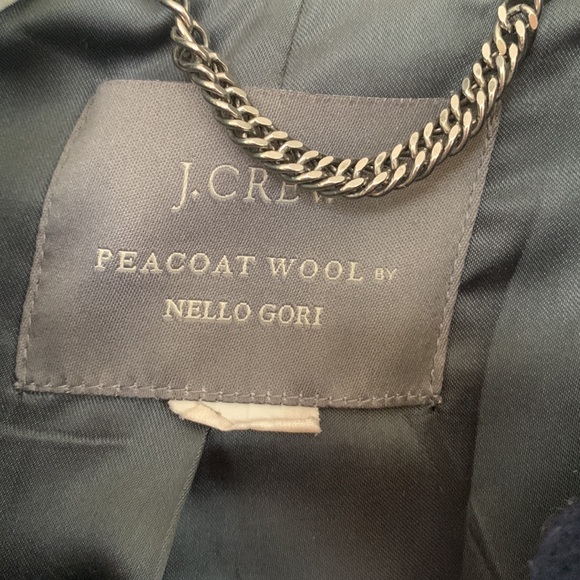 Jcrew navy wool pea coat by Nello Gori size medium - Picture 2 of 5